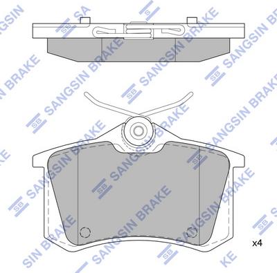 Hi-Q SP1391 - Brake Pad Set, disc brake autospares.lv