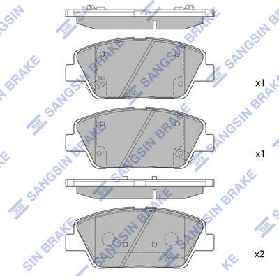 Hi-Q SP1397 - Brake Pad Set, disc brake autospares.lv