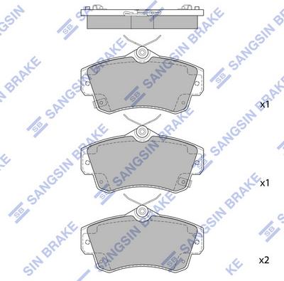 Hi-Q SP1359 - Brake Pad Set, disc brake autospares.lv