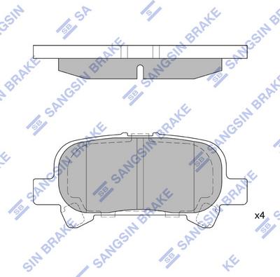 Hi-Q SP1364 - Brake Pad Set, disc brake autospares.lv