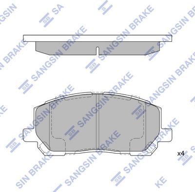 Hi-Q SP1384 - Brake Pad Set, disc brake autospares.lv