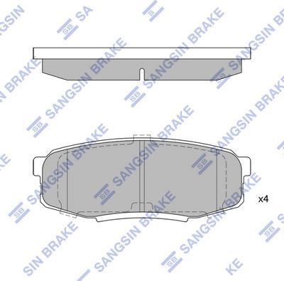 Hi-Q SP1382 - Brake Pad Set, disc brake autospares.lv