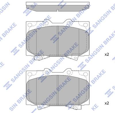 Hi-Q SP1379 - Brake Pad Set, disc brake autospares.lv