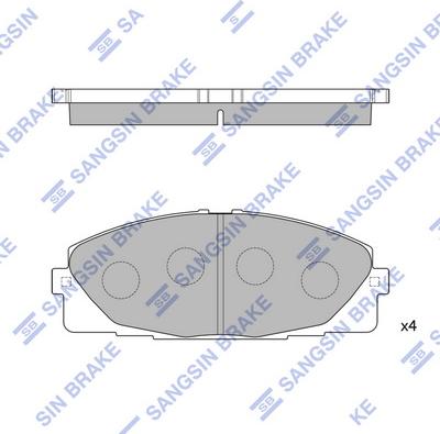 Hi-Q SP1376 - Brake Pad Set, disc brake autospares.lv