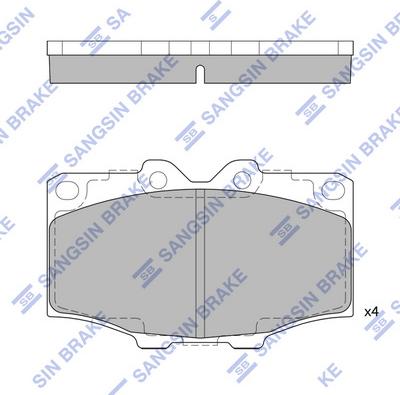 Hi-Q SP1378 - Brake Pad Set, disc brake autospares.lv