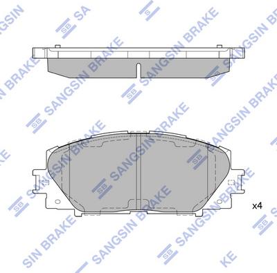 Hi-Q SP1377A - Brake Pad Set, disc brake autospares.lv