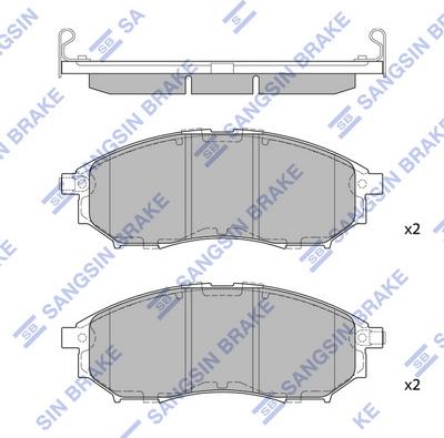 Hi-Q SP1249 - Brake Pad Set, disc brake autospares.lv