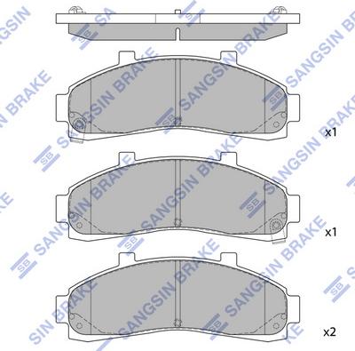 Hi-Q SP1264 - Brake Pad Set, disc brake autospares.lv