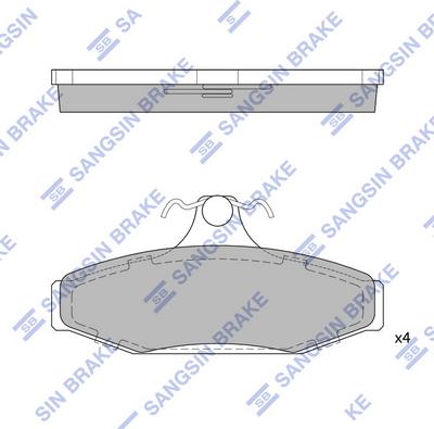 Hi-Q SP1210 - Brake Pad Set, disc brake autospares.lv