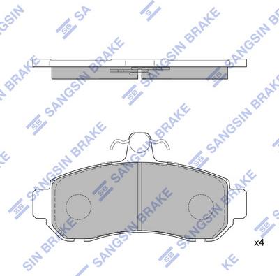 Hi-Q SP1218 - Brake Pad Set, disc brake autospares.lv