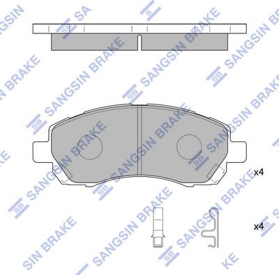 Hi-Q SP1228 - Brake Pad Set, disc brake autospares.lv