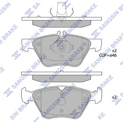 Hi-Q SP1797 - Brake Pad Set, disc brake autospares.lv