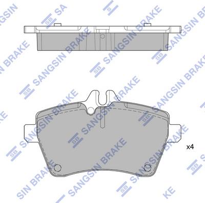 Hi-Q SP1749 - Brake Pad Set, disc brake autospares.lv