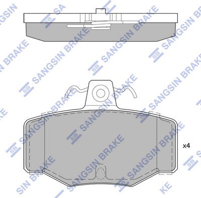 Hi-Q SP1741 - Brake Pad Set, disc brake autospares.lv