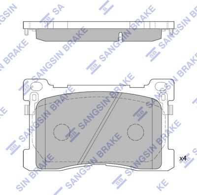 Hi-Q SP1756 - Brake Pad Set, disc brake autospares.lv