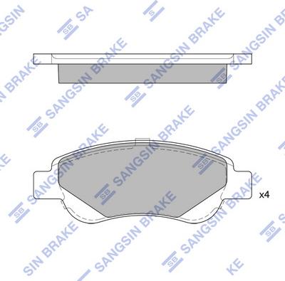 Hi-Q SP1750 - Brake Pad Set, disc brake autospares.lv