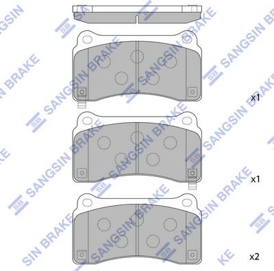 Hi-Q SP1767 - Brake Pad Set, disc brake autospares.lv