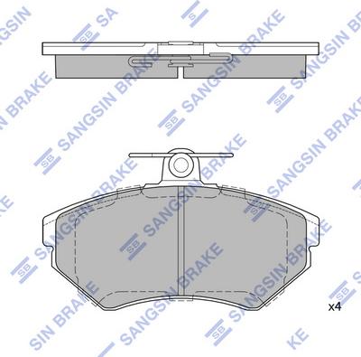 Hi-Q SP1708 - Brake Pad Set, disc brake autospares.lv