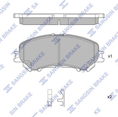 Hi-Q SP1715 - Brake Pad Set, disc brake autospares.lv