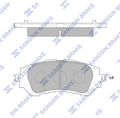 Hi-Q SP1780 - Brake Pad Set, disc brake autospares.lv