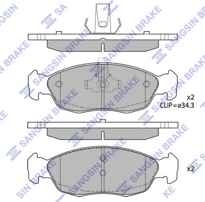 Hi-Q SP1737 - Brake Pad Set, disc brake autospares.lv