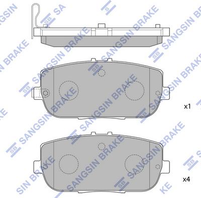 Hi-Q SP1771 - Brake Pad Set, disc brake autospares.lv