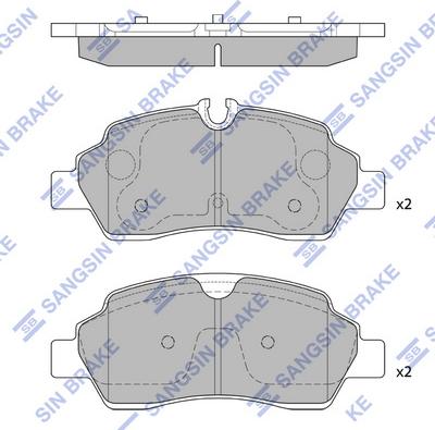 Hi-Q SP2598 - Brake Pad Set, disc brake autospares.lv