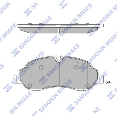 Hi-Q SP2583 - Brake Pad Set, disc brake autospares.lv