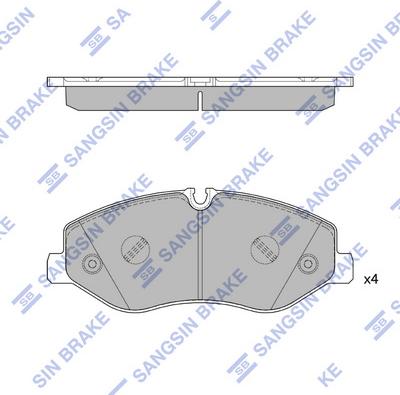 Hi-Q SP2579 - Brake Pad Set, disc brake autospares.lv