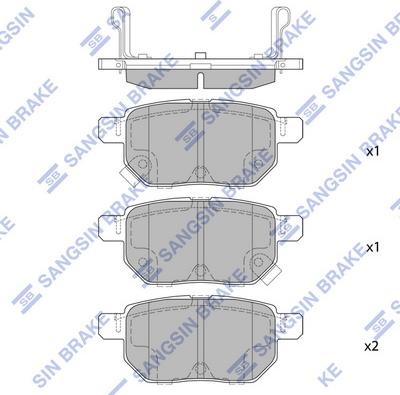 Hi-Q SP2094H - Brake Pad Set, disc brake autospares.lv