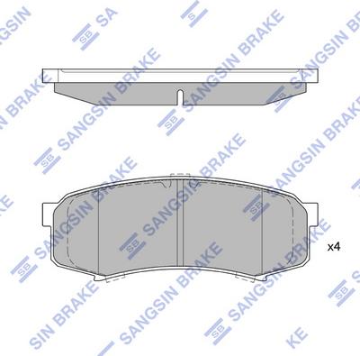 Hi-Q SP2040 - Brake Pad Set, disc brake autospares.lv