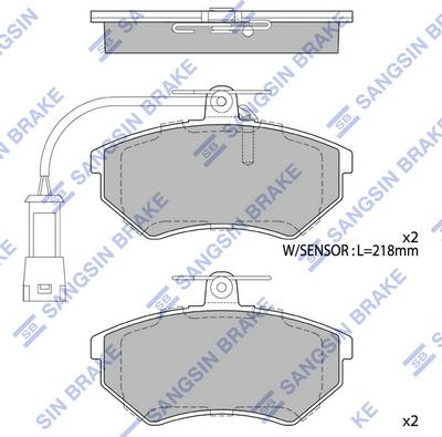 Hi-Q SP2005 - Brake Pad Set, disc brake autospares.lv