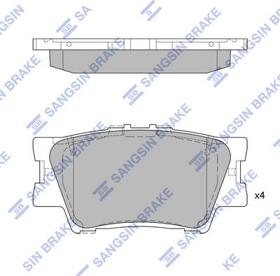 Hi-Q SP2081A - Brake Pad Set, disc brake autospares.lv