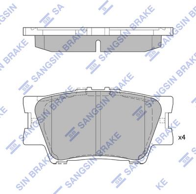 Hi-Q SP2081 - Brake Pad Set, disc brake autospares.lv