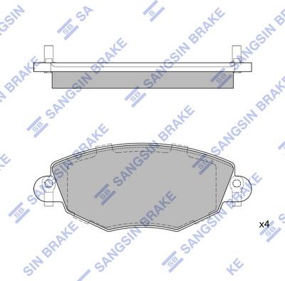 Hi-Q SP2030 - Brake Pad Set, disc brake autospares.lv