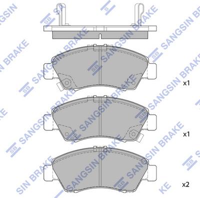 Hi-Q SP2032 - Brake Pad Set, disc brake autospares.lv