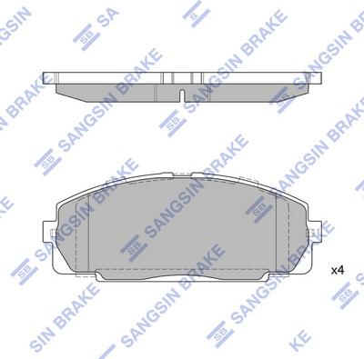 Hi-Q SP2077 - Brake Pad Set, disc brake autospares.lv