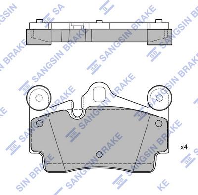 Hi-Q SP2198 - Brake Pad Set, disc brake autospares.lv