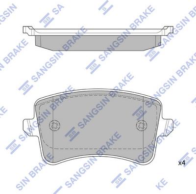 Hi-Q SP2146 - Brake Pad Set, disc brake autospares.lv