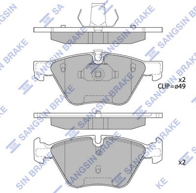 Hi-Q SP2159 - Brake Pad Set, disc brake autospares.lv