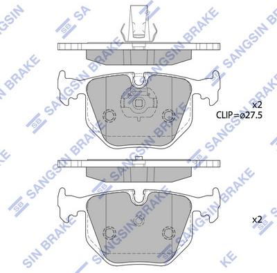 Hi-Q SP2168 - Brake Pad Set, disc brake autospares.lv