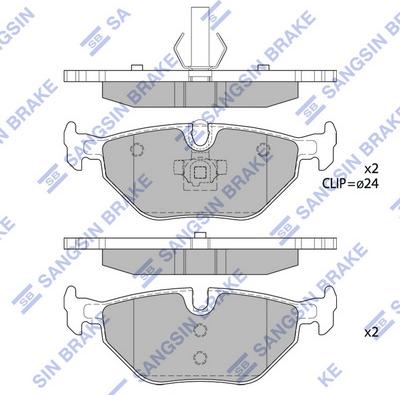 Hi-Q SP2162 - Brake Pad Set, disc brake autospares.lv