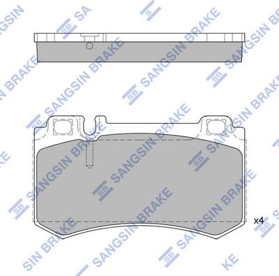 Hi-Q SP2188 - Brake Pad Set, disc brake autospares.lv