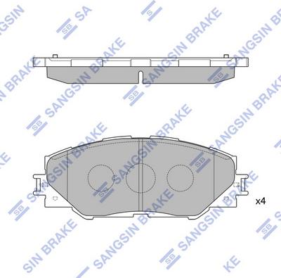 Hi-Q SP2138 - Brake Pad Set, disc brake autospares.lv