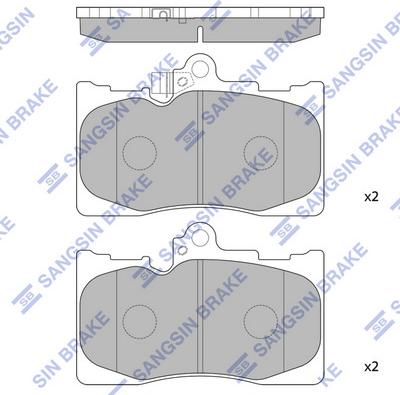 Hi-Q SP2302 - Brake Pad Set, disc brake autospares.lv