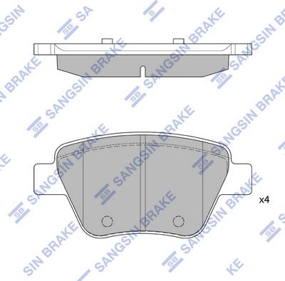 Hi-Q SP2314 - Brake Pad Set, disc brake autospares.lv