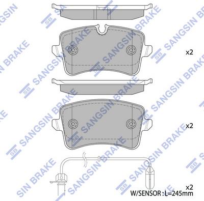 Hi-Q SP2317 - Brake Pad Set, disc brake autospares.lv