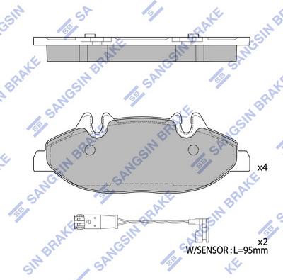 Hi-Q SP2331 - Brake Pad Set, disc brake autospares.lv