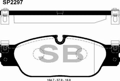 Hi-Q SP2297 - Brake Pad Set, disc brake autospares.lv