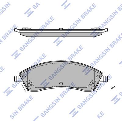 Hi-Q SP2253 - Brake Pad Set, disc brake autospares.lv